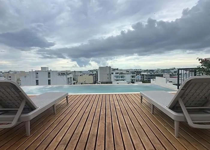 Apartment Nuevo Estudio Con Rooftop Y Alberca Cerca De La 5a Av Y Playa