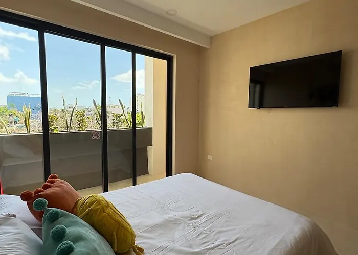 Nuevo Estudio Con Rooftop Y Alberca Cerca De La 5a Av Y Playa Apartment